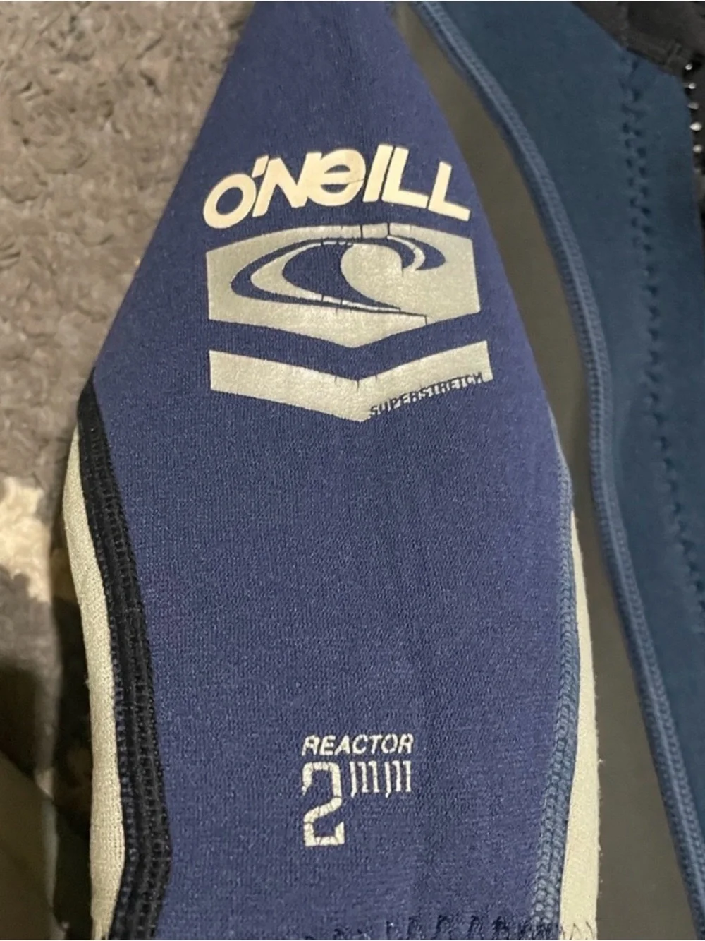 O'Neill Shorty Wetsuit - Navy with Neon Yellow Accent size 6